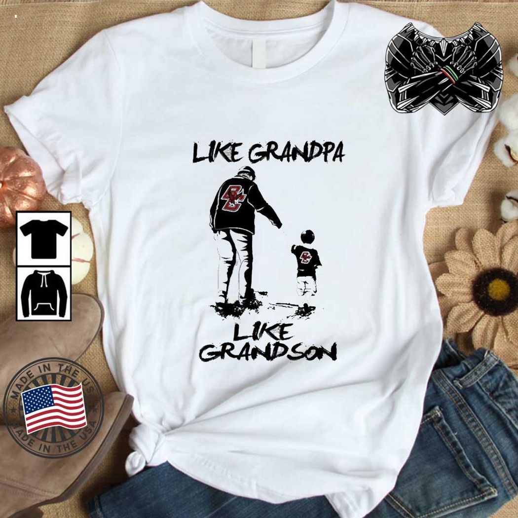 Boston College Eagles 2023 NCAA Like Grandpa Like Grandson T-Shirt - Limited Edition