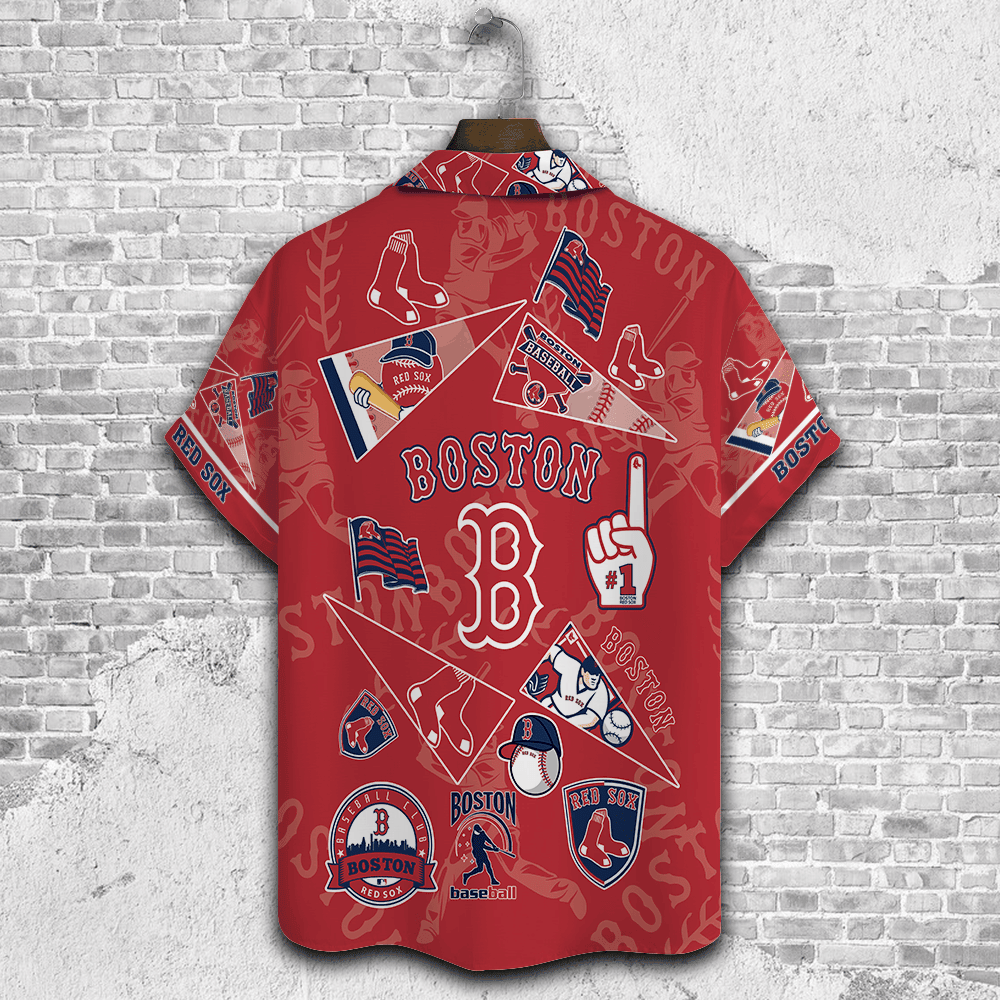Boston Red Sox Major League Baseball 3D Print Hawaiian Shirt SH1ML V1