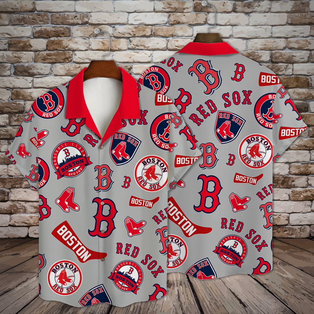 Boston Red Sox Major League Baseball 3D Print Hawaiian Shirt SH1ML V12