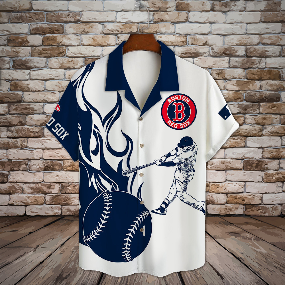 Boston Red Sox Major League Baseball 3D Print Hawaiian Shirt SH1ML V3