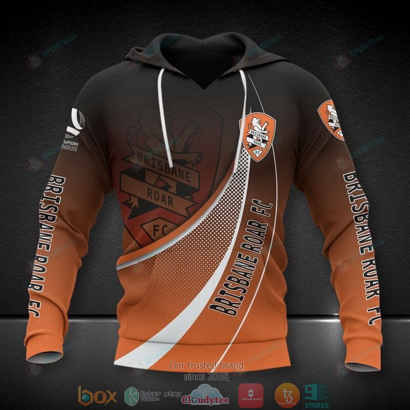 Brisbane Roar FC Orange 3D Hoodie, Shirt