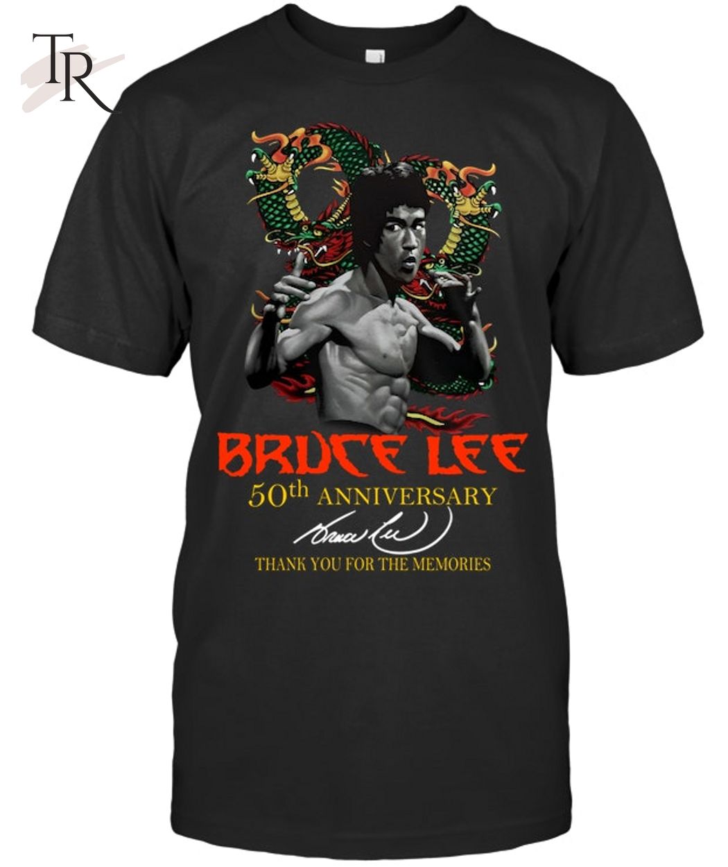 Bruce Lee 50th Anniversary Thank You For The Memories T-Shirt - Limited Edition