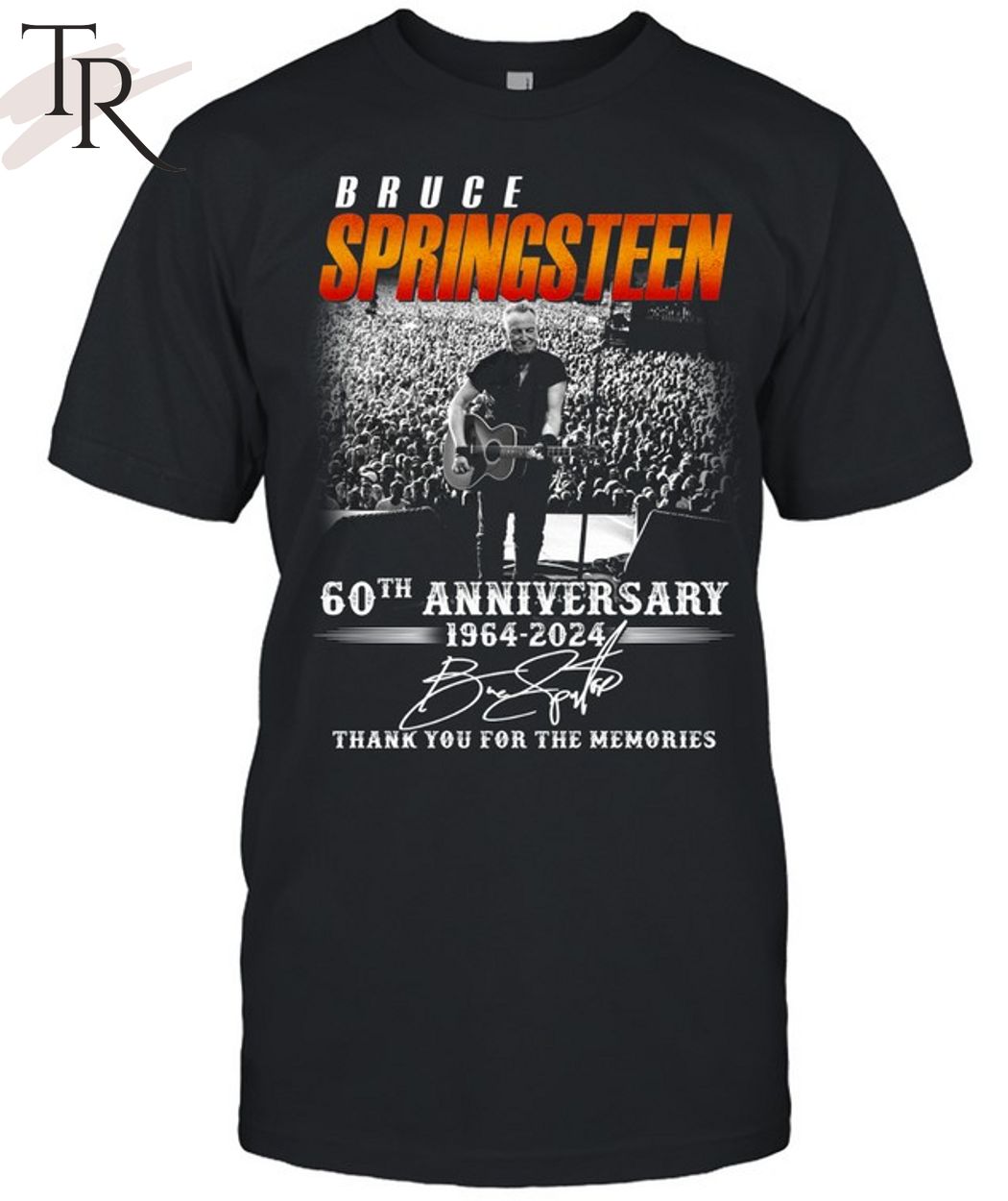 Bruce Springsteen 60th Anniversary 1964 - 2024 Thank You For The Memories T-Shirt