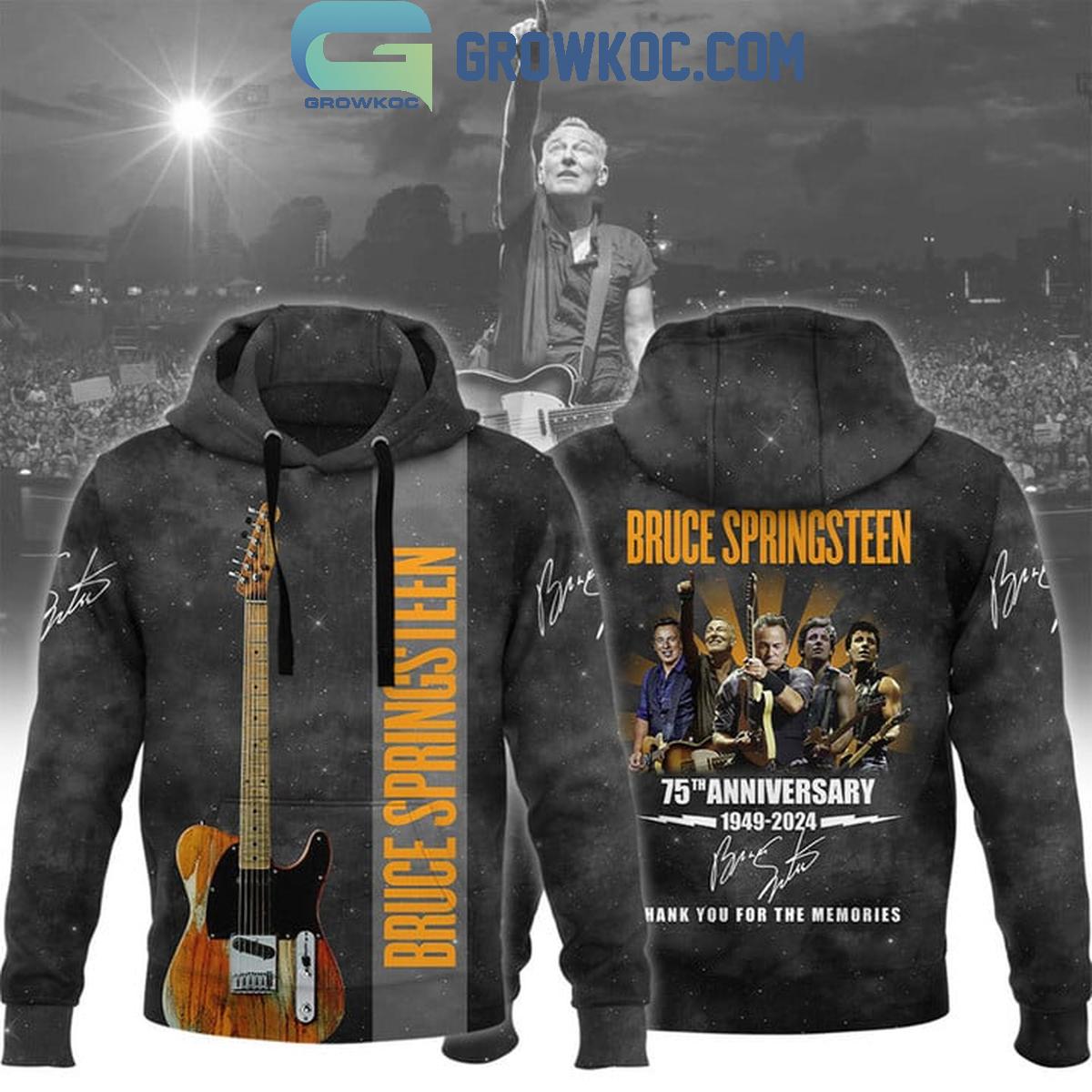 Bruce Springsteen 75th Anniversary Thank You For The Memories Hoodie T Shirt
