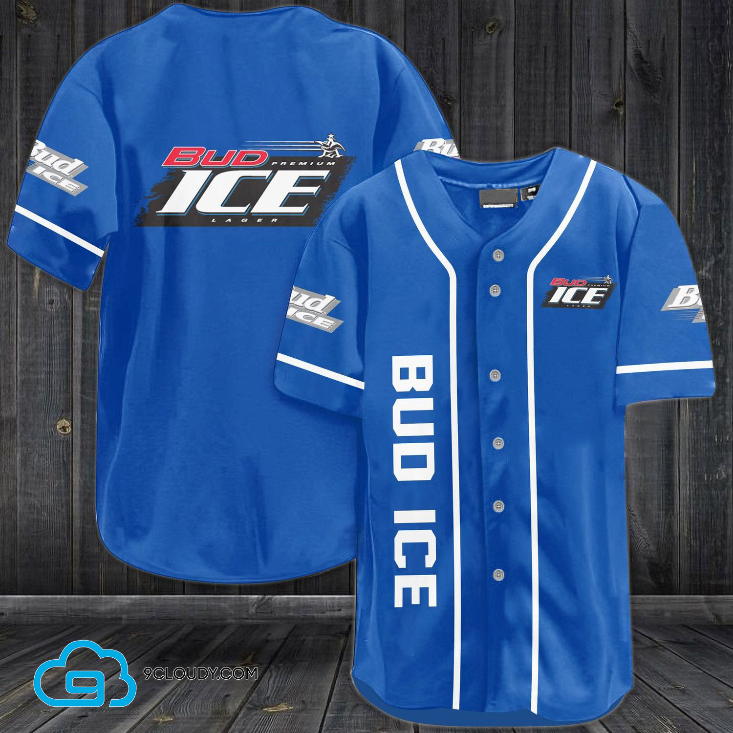 Bud Ice Beer Full Printing Baseball Jersey