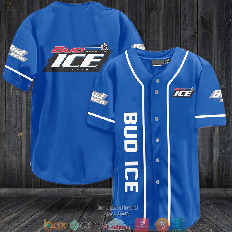 Bud Ice Jersey Baseball Shirt