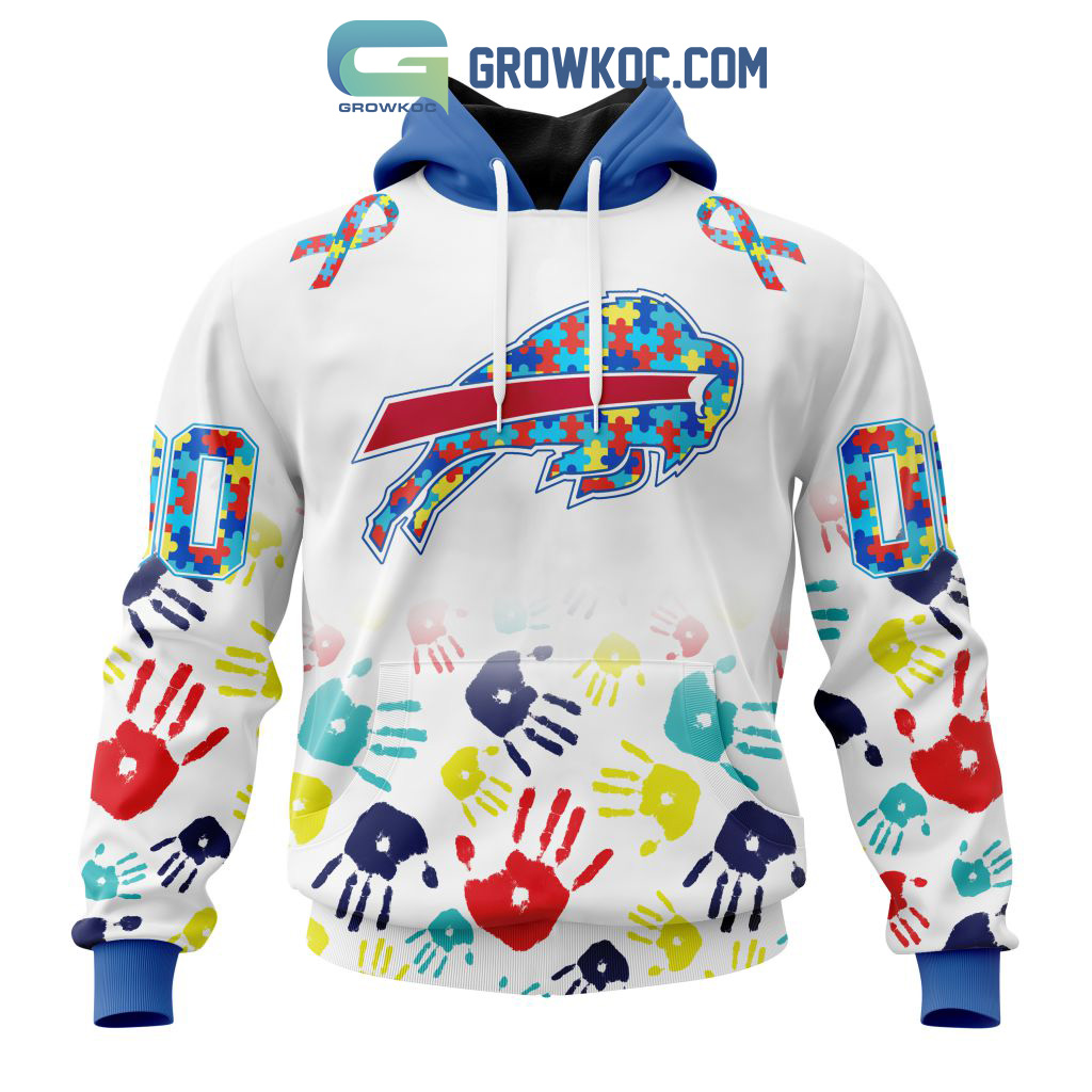 Buffalo Bills NFL Special Fearless Against Autism Hands Design Hoodie T Shirt
