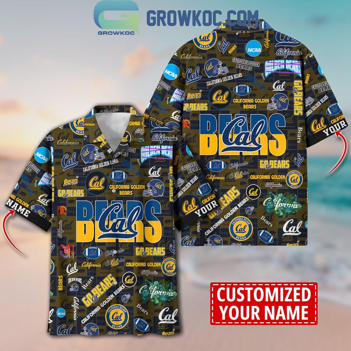 California Golden Bears Solgan Go Bears True Fan Spirit Personalized Hawaiian Shirts