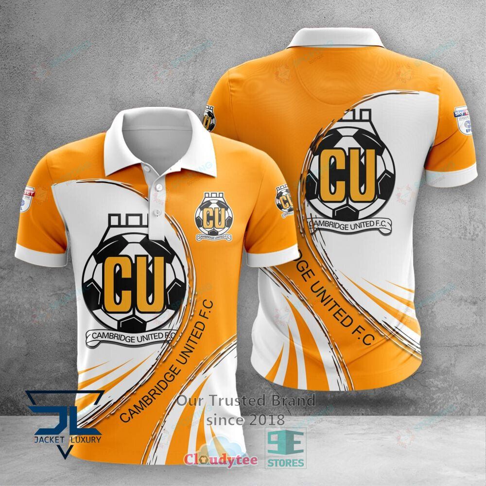 Cambridge United F.C White Yellow 3D Shirt, Hoodie