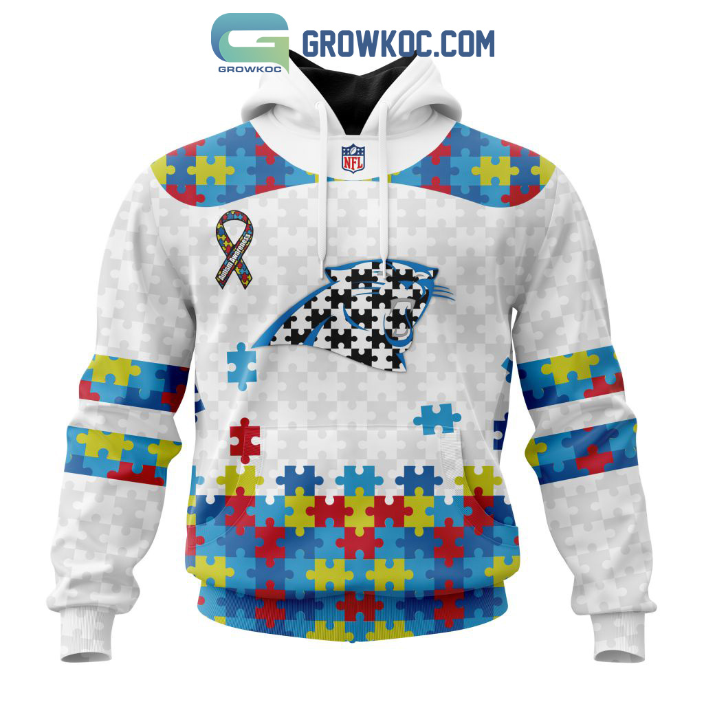 Carolina Panthers NFL Autism Awareness Personalized Hoodie T Shirt