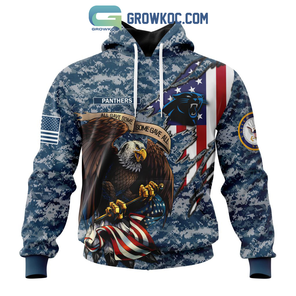 Carolina Panthers NFL Honor US Navy Veterans All Gave Some Some Gave All Personalized Hoodie T Shirt
