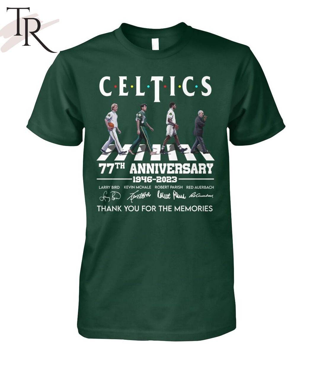 Celtics 77th Anniversary 1946 - 2023 Thank You For The Memories T-Shirt