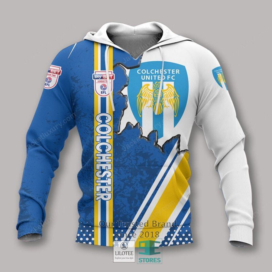 Colchester United FC Blue Polo Shirt, hoodie