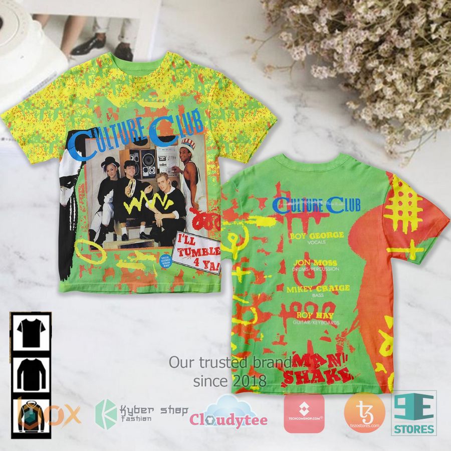 Culture Club Band I’Ll Tumble 4 Ya Album 3D T-Shirt