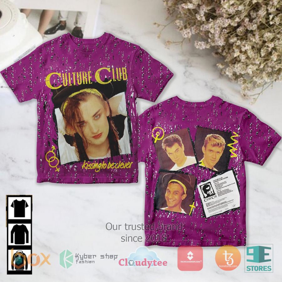 Culture Club Band Kissing To Be Clever Album 3D T-Shirt