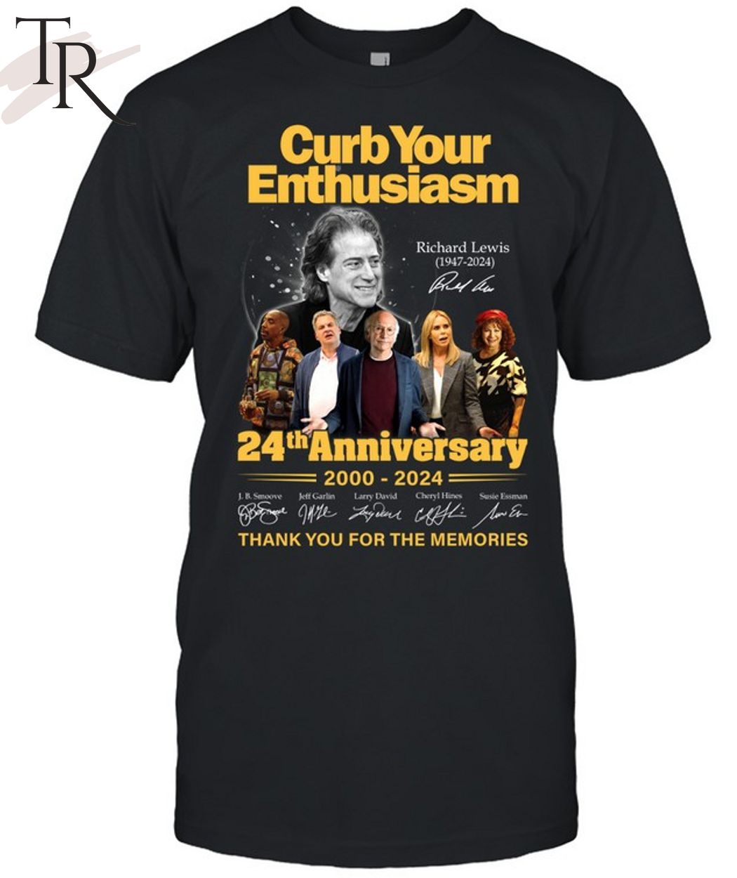 Curb Your Enthusiasm 24th Anniversary 2000-2024 Thank You For The Memories T-Shirt