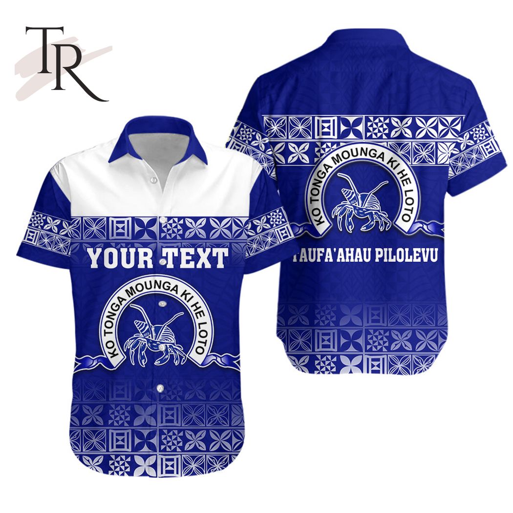 Custom Personalised Taufa'ahau Pilolevu Hawaiian Shirt Tonga College