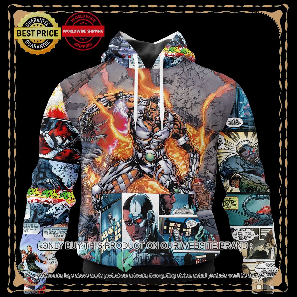 Cyborg DC Comics Universe Hoodie, Hoodie Mask