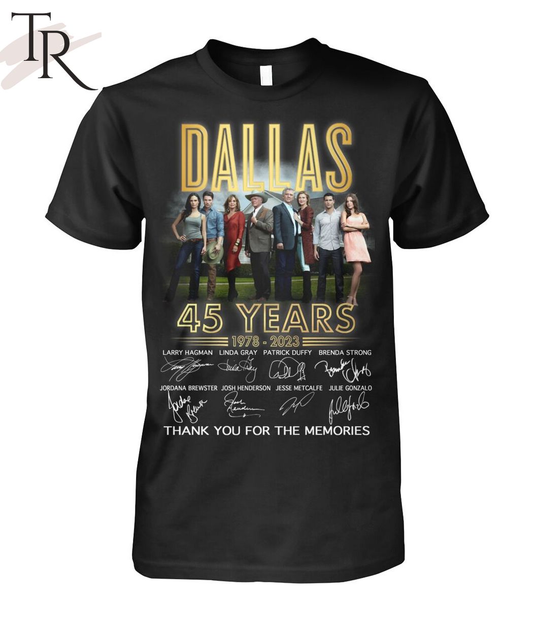 Dallas 45 Years 1978 - 2023 Thank You For The Memories T-Shirt