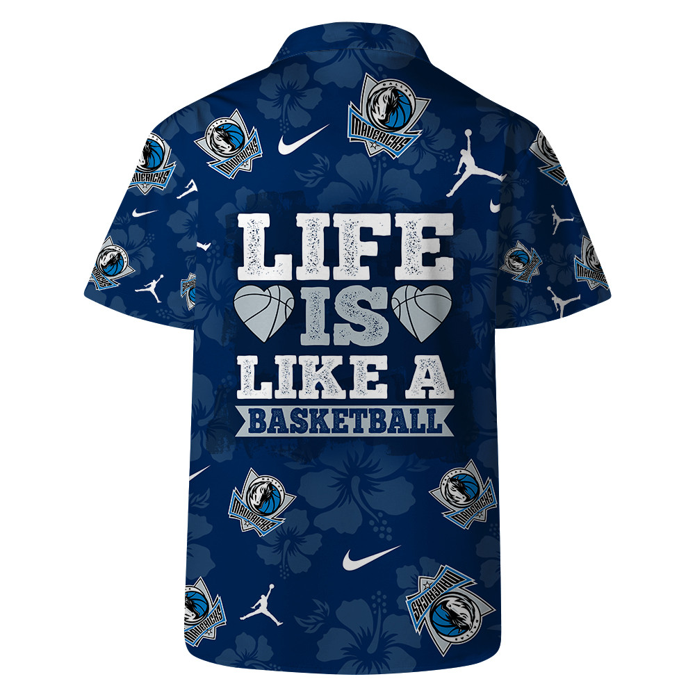 Dallas Mavericks National Basketball Association Hawaiian Set Floral V4 NBA Pattern