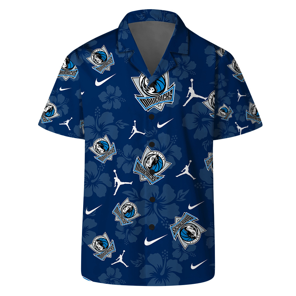 Dallas Mavericks National Basketball Association Hawaiian Set Floral V4 NBA Pattern