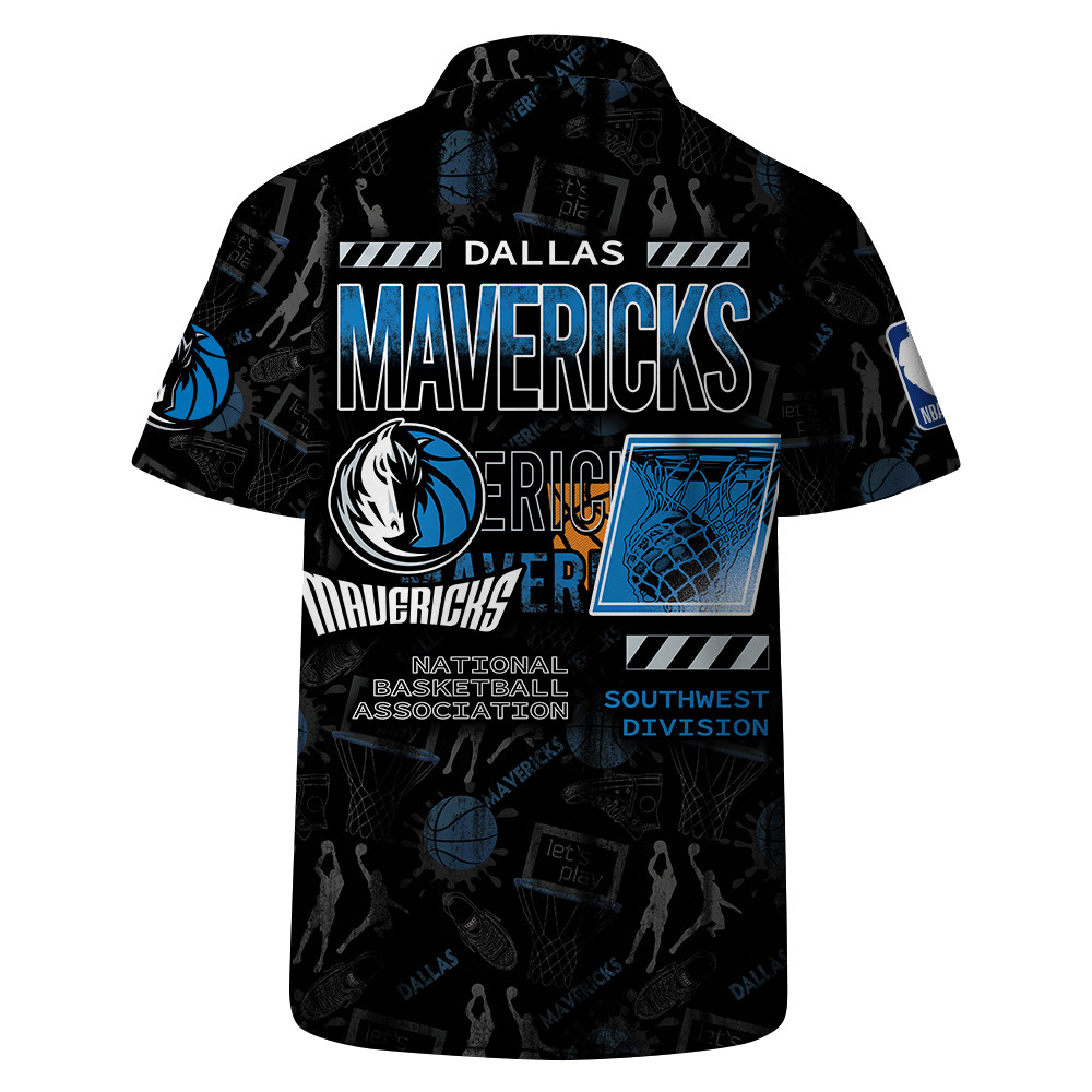 Dallas Mavericks - NBA Logo Basketball Street Style Design Hawaiian Set