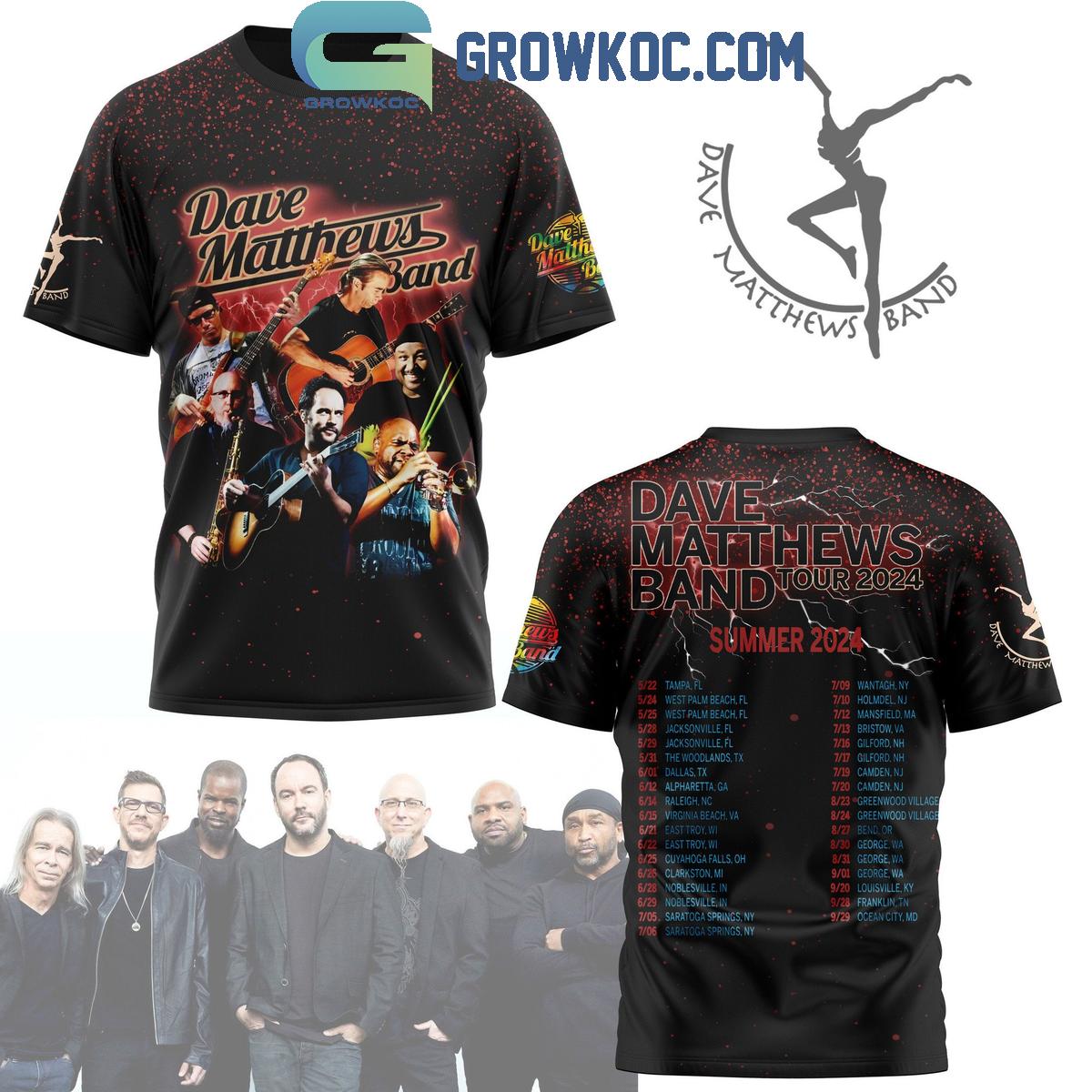 Dave Matthews Band Tour 2024 Summer Tour With Schedule Hoodie Shirts