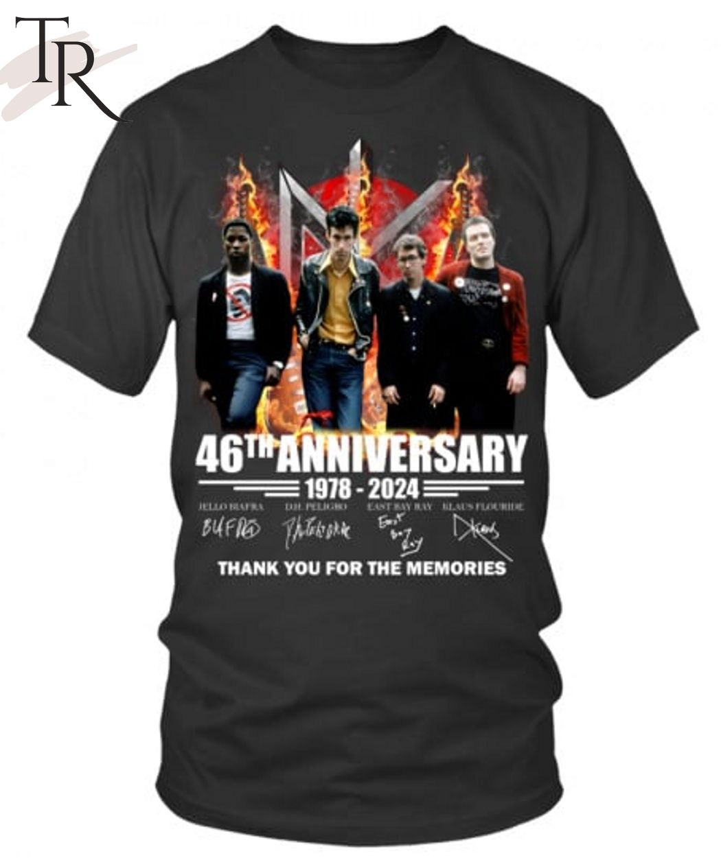 Dead Kennedys 46th Anniversary 1978-2024 Thank You For The Memories T-Shirt