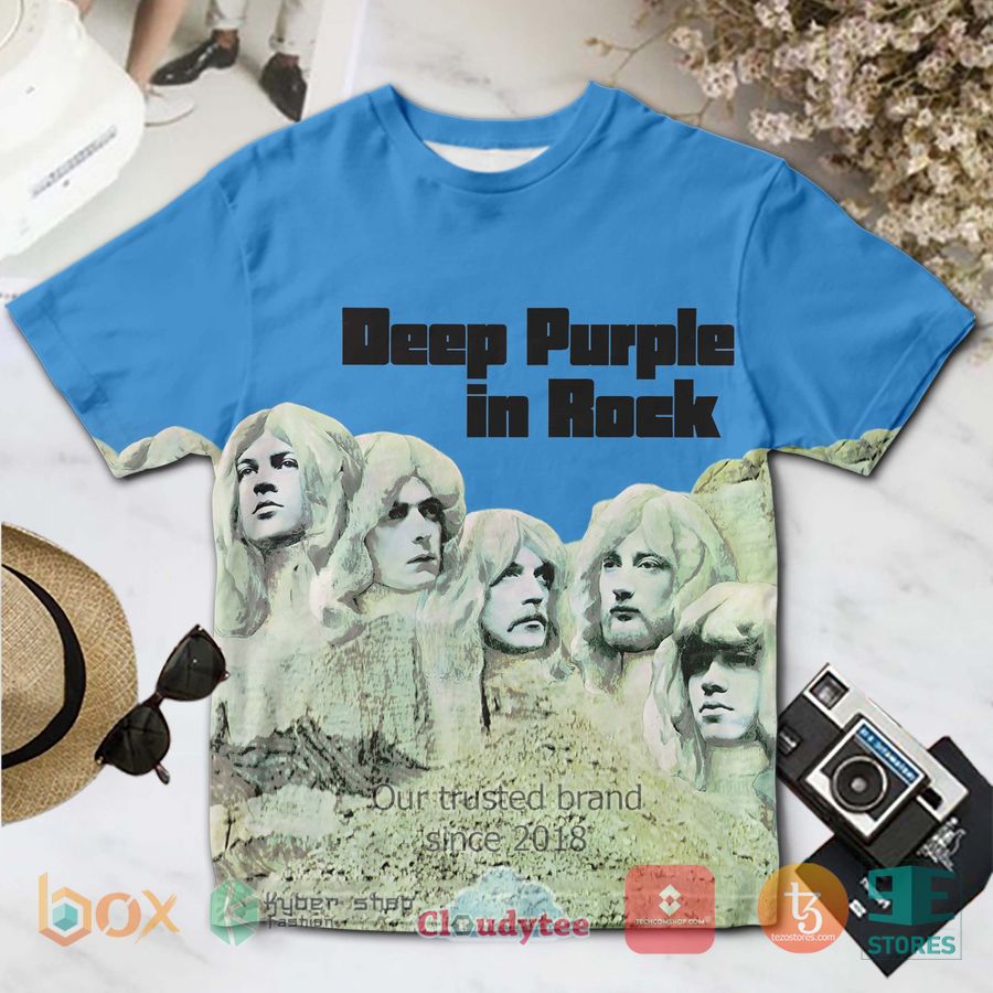 Deep Purple band Deep Purple in Rock Album 3D T-Shirt