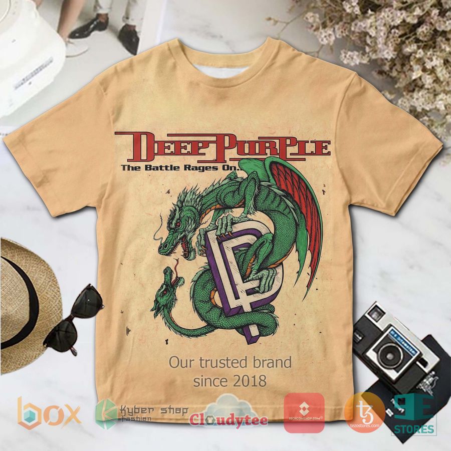 Deep Purple band The Battle Rages On Album 3D T-Shirt