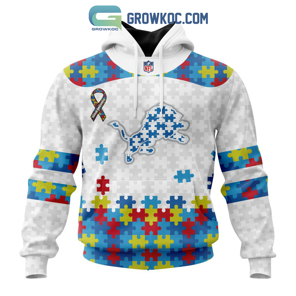 Detroit Lions NFL Autism Awareness Personalized Hoodie T Shirt