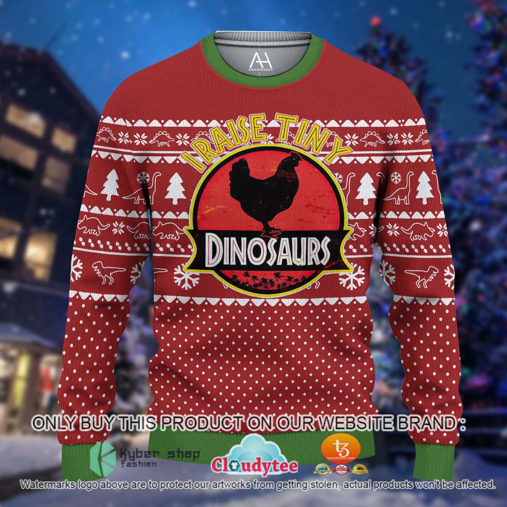 Dinosaur Christmas Chicken 3D Hoodie, Shirt