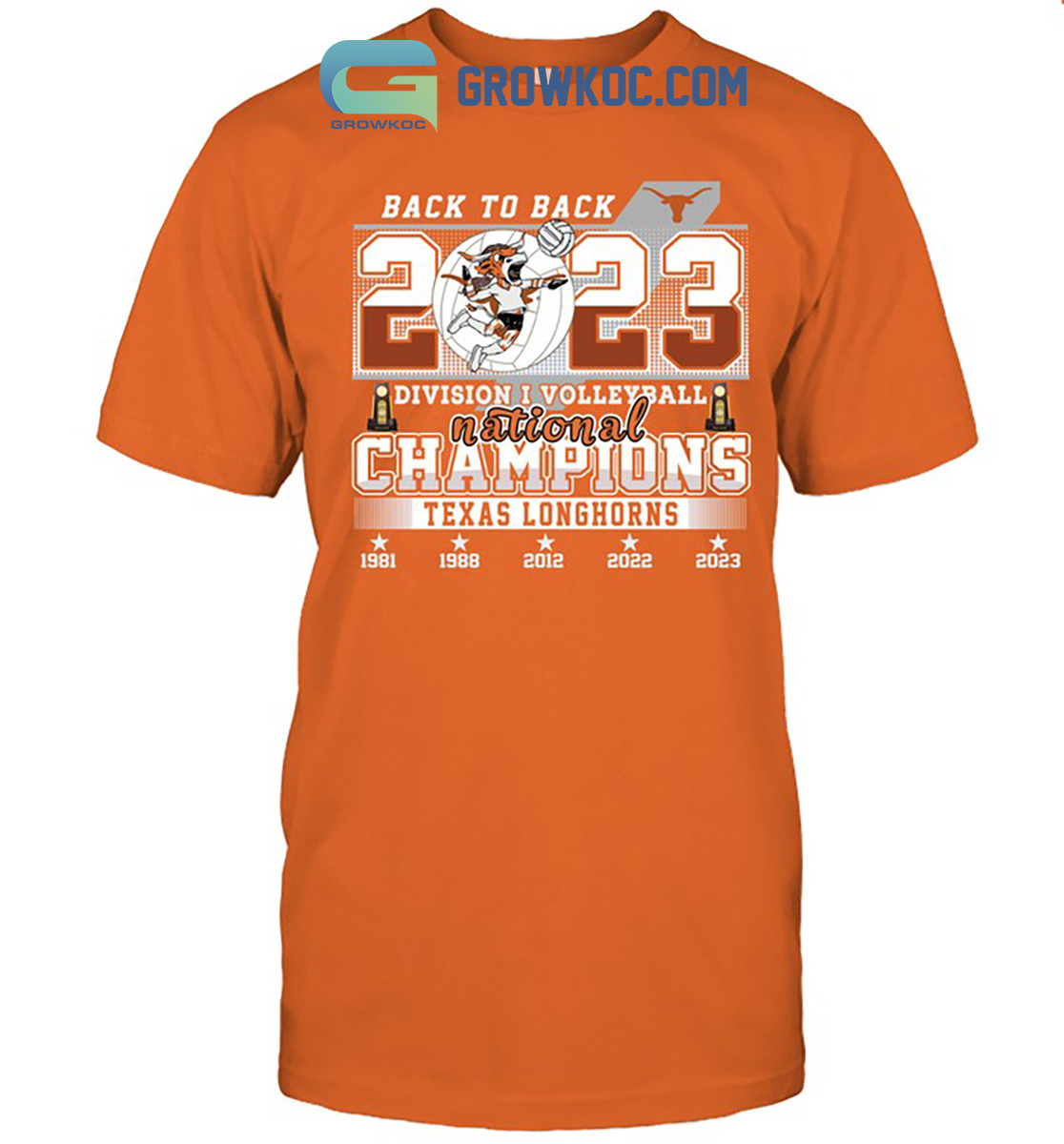 Division 1 Women's Volleyball Texas Longhorns Champions 2023 T-Shirt