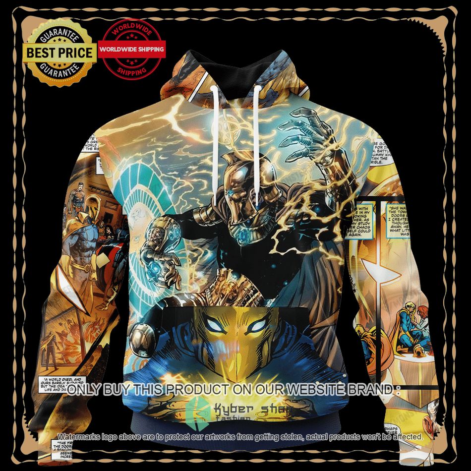 Doctor Fate DC Comics Universe Yellow Hoodie, Hoodie Mask