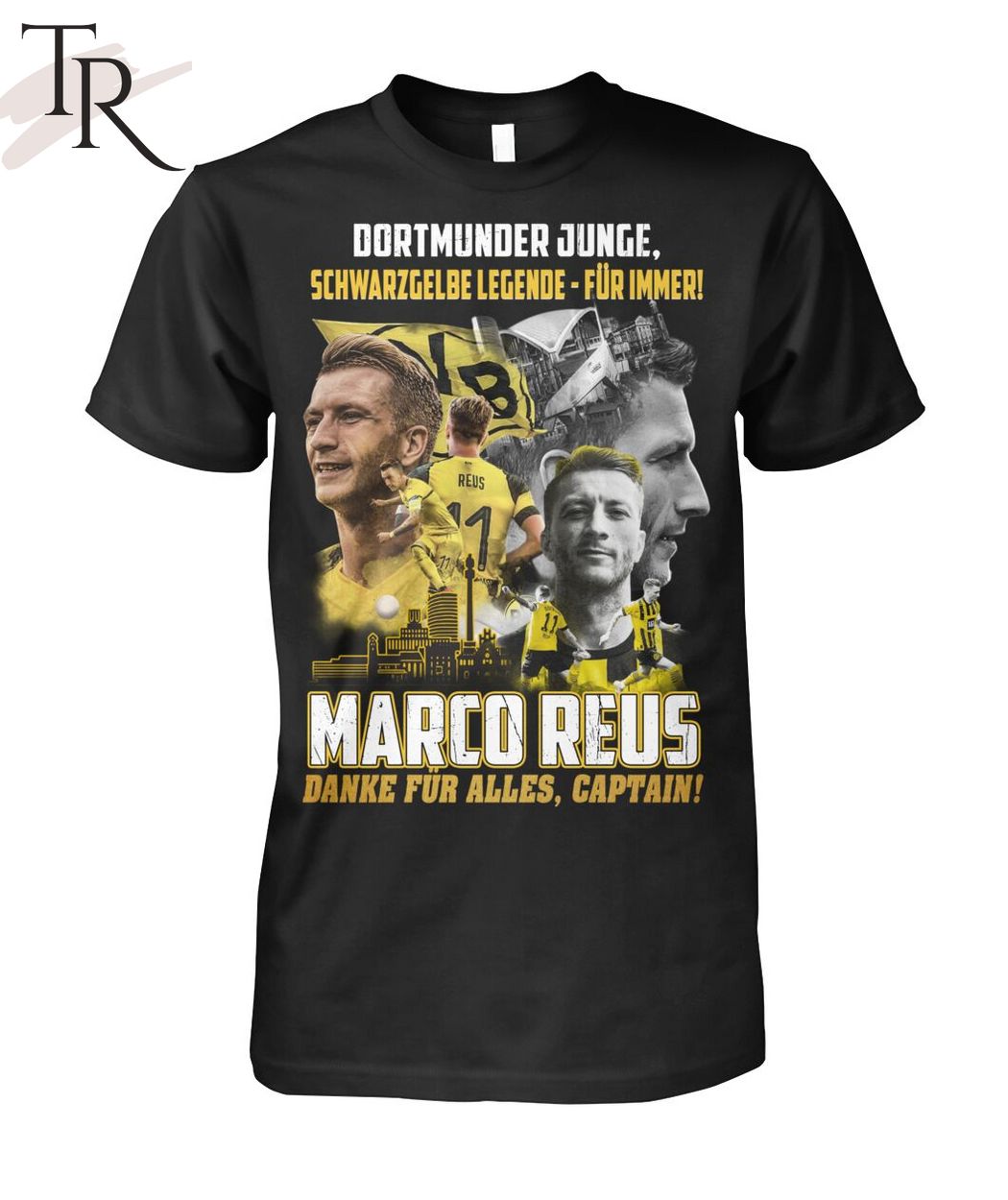 Dortmunder Junge Schwarz Gelbe Legende - Fur Immer Marco Reus Danke Fur Alles, Captain T-Shirt