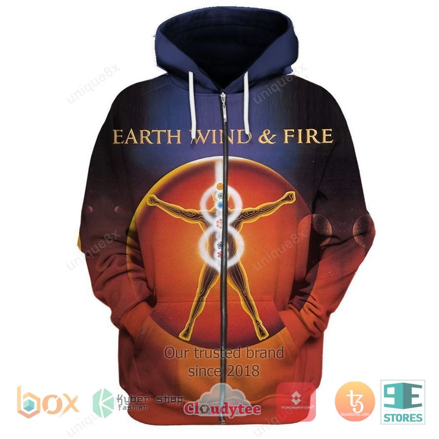 Earth, Wind & Fire Powerlight 3D Zip Hoodie