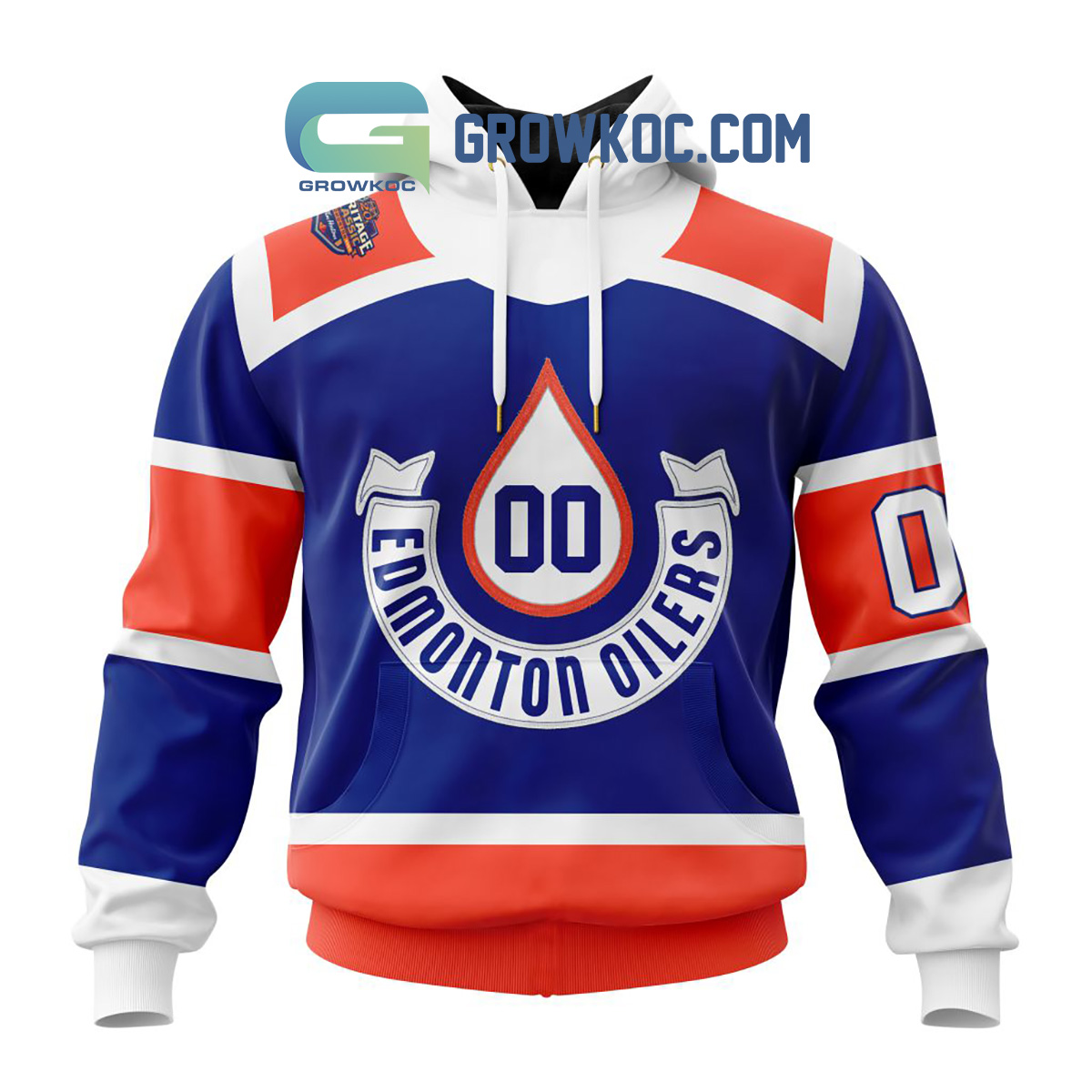 Edmonton Oilers Fanatics Branded Royal 2023 Personalized Hoodie Shirt