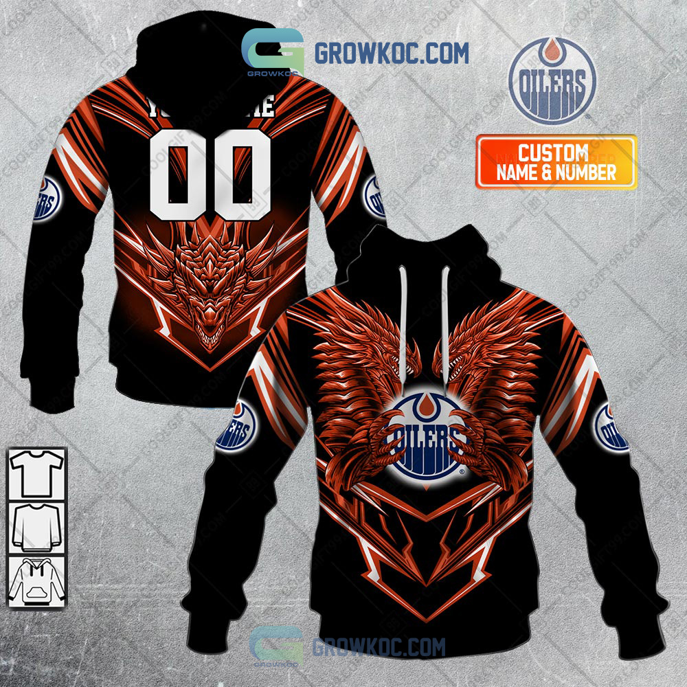 Edmonton Oilers NHL Personalized Dragon Hoodie T Shirt