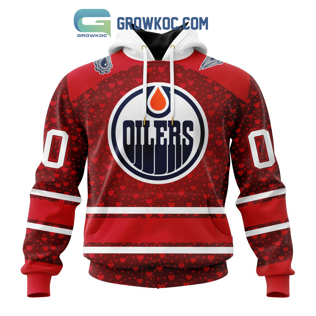 Edmonton Oilers Valentines Day Fan Hoodie Shirts