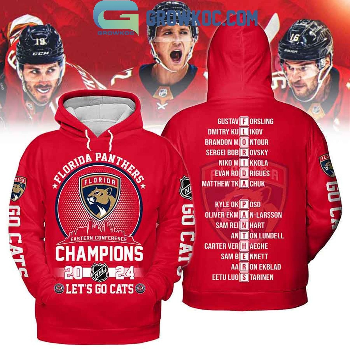 Florida Panthers Eastern Conference Champions 2024 Let's Go Cats Hoodie T Shirt