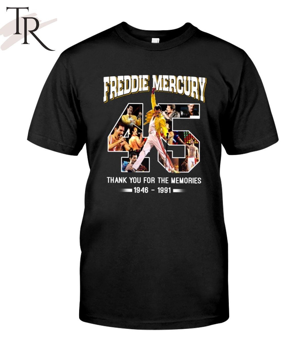 Freddie Mercury Thank You For The Memories 1946 - 1991 Unisex T-Shirt