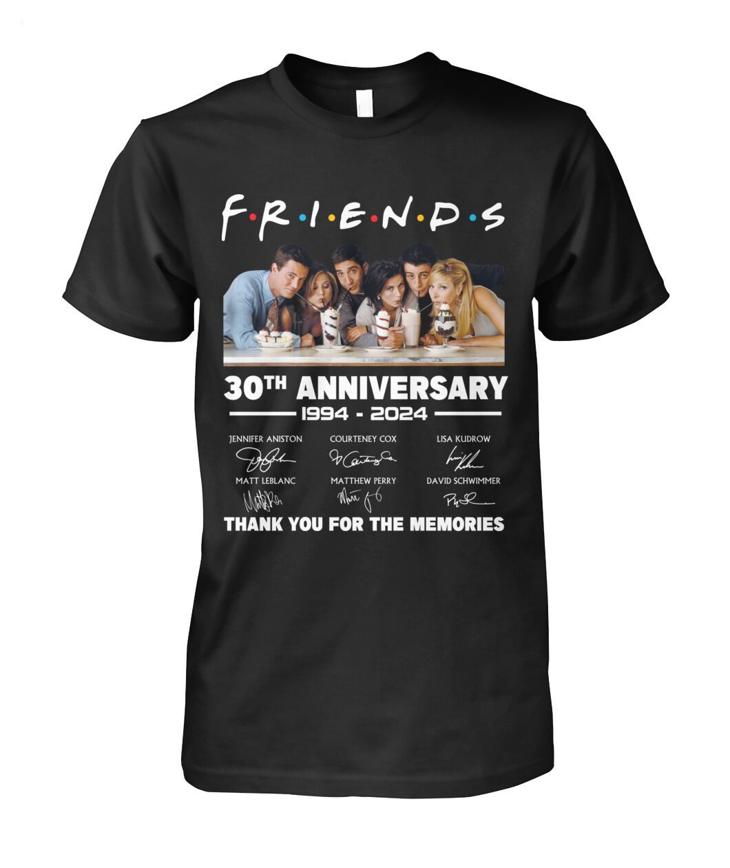 Friends 30th Anniversary 1994 - 2024 Thank You For The Memories T-Shirt