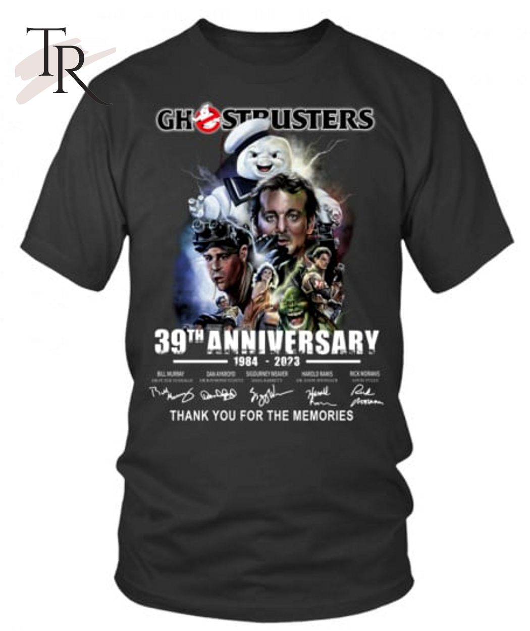 Ghostbusters 39th Anniversary 1984 - 2023 Thank You For The Memories T-Shirt