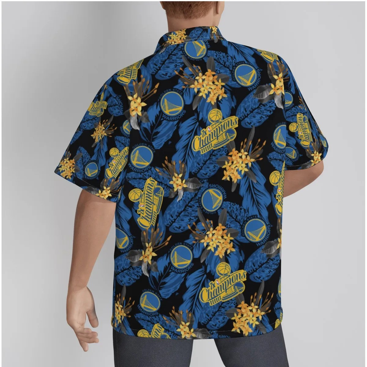 Golden State Warriors NBA 2023 Tropical Art 3D Hawaiian Shirt