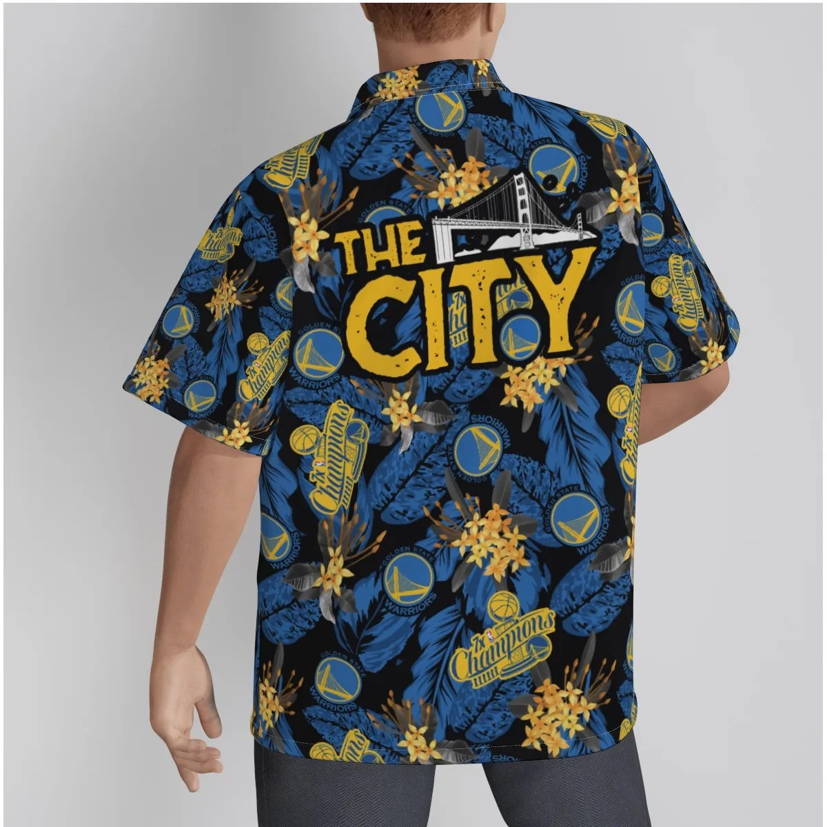 Golden State Warriors NBA 2023 Tropical Art The City 3D Hawaiian Shirt