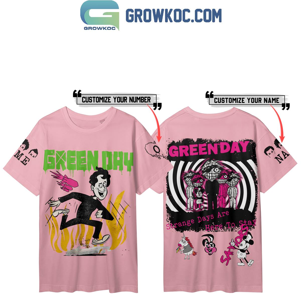 Green Day Strange Days Are Here To Play Hoodie Shirts