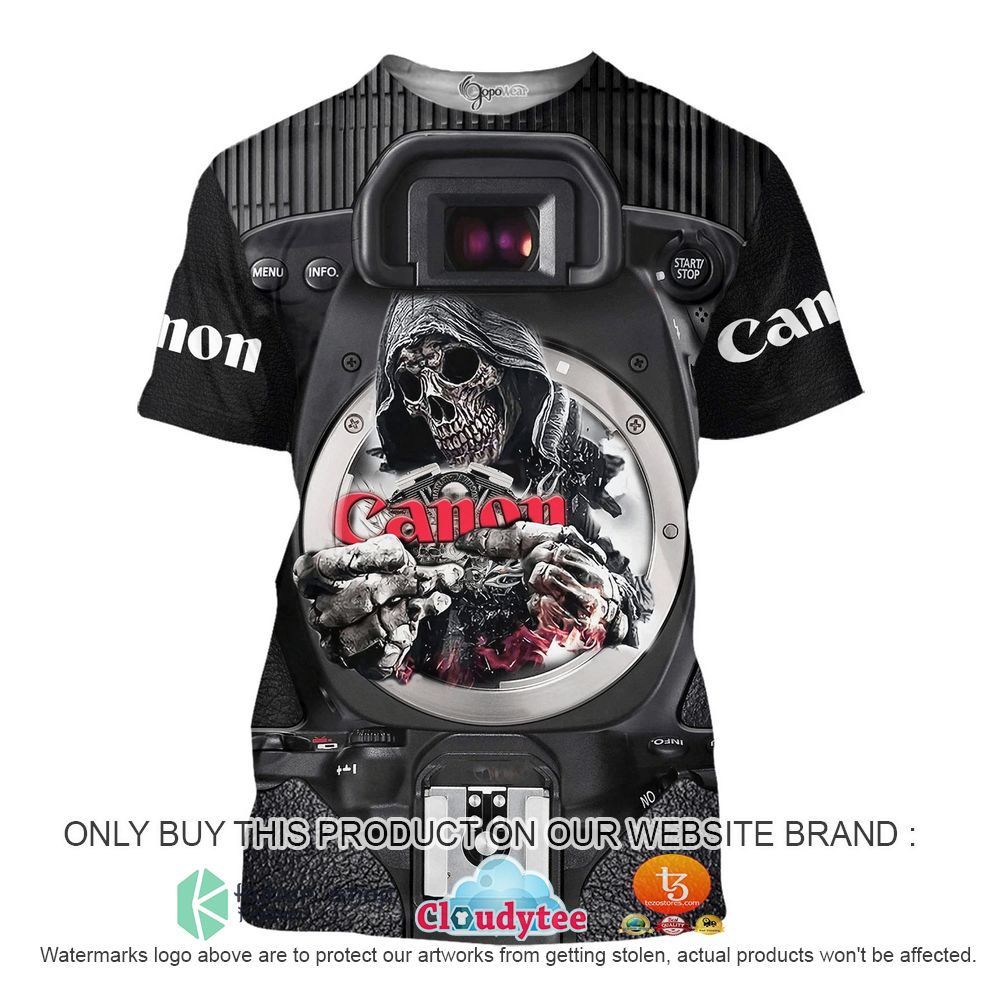 Grim Reaper And Camera 3D Hoodie, Shirt