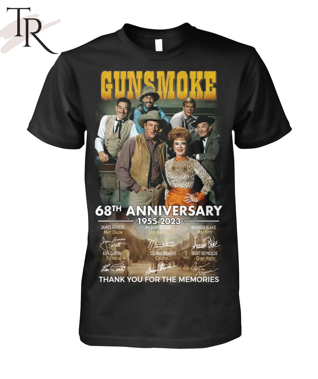 Gunsmoke 68th Anniversary 1955 - 2023 Thank You For The Memories Unisex T-Shirt