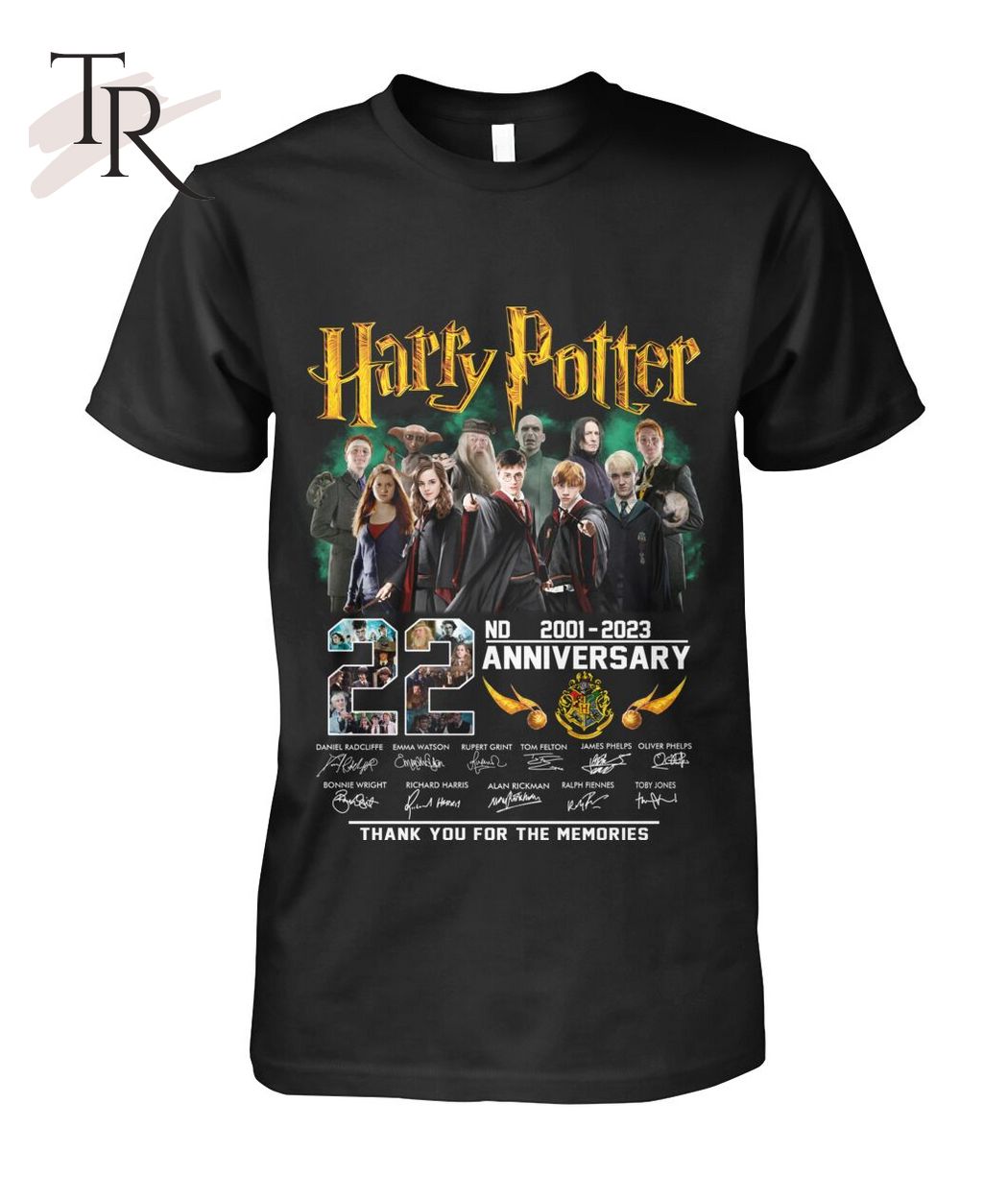 Harry Potter 22nd Anniversary 2001 - 2023 Thank You For The Memories Unisex T-Shirt - Limited Edition