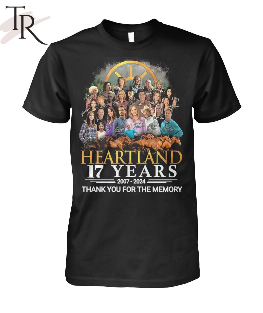 Heartland 17 Years 2007-2024 Thank You For The Memories T-Shirt